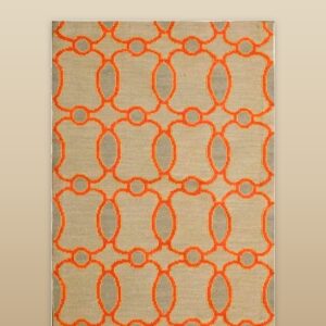 Contemporary American hooked rug, design N2034A