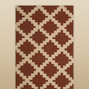 Contemporary American hooked rug, design N2036