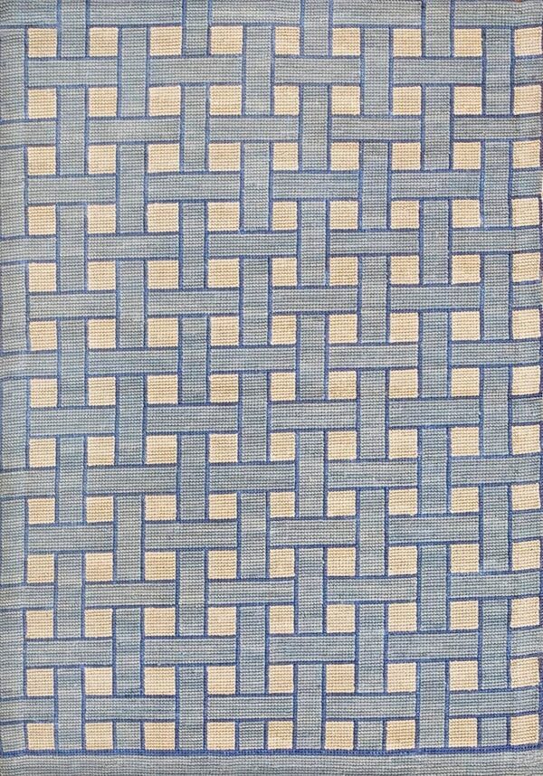 Contemporary needlepoint rug, design n2037 1 Contemporary american hooked rug, design n2037