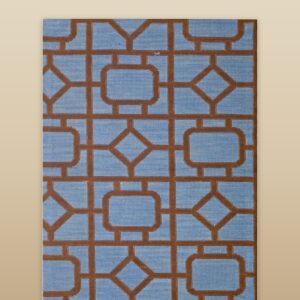 Contemporary American hooked rug, design N2041