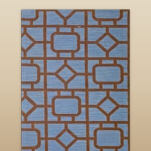 Contemporary American hooked rug, design N2041