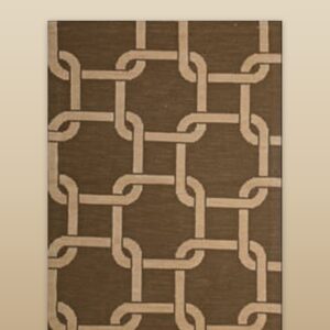 Contemporary American hooked rug, design N2042
