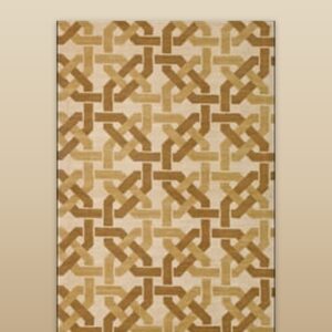 Contemporary American hooked rug, design N2044
