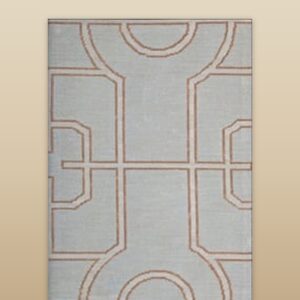 Contemporary American hooked rug, design N2046