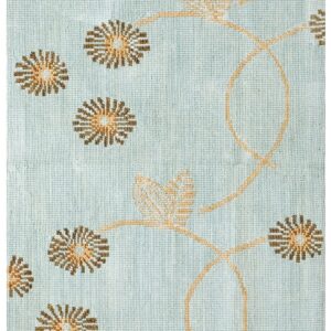 Contemporary American hooked rug, design N2051