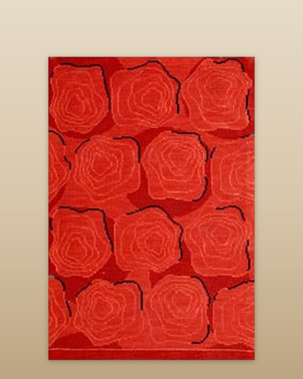 Contemporary needlepoint rug, design n2054 1 Contemporary american hooked rug, design n2054