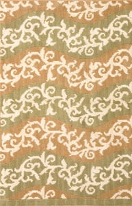 Contemporary American hooked rug, design N2056B