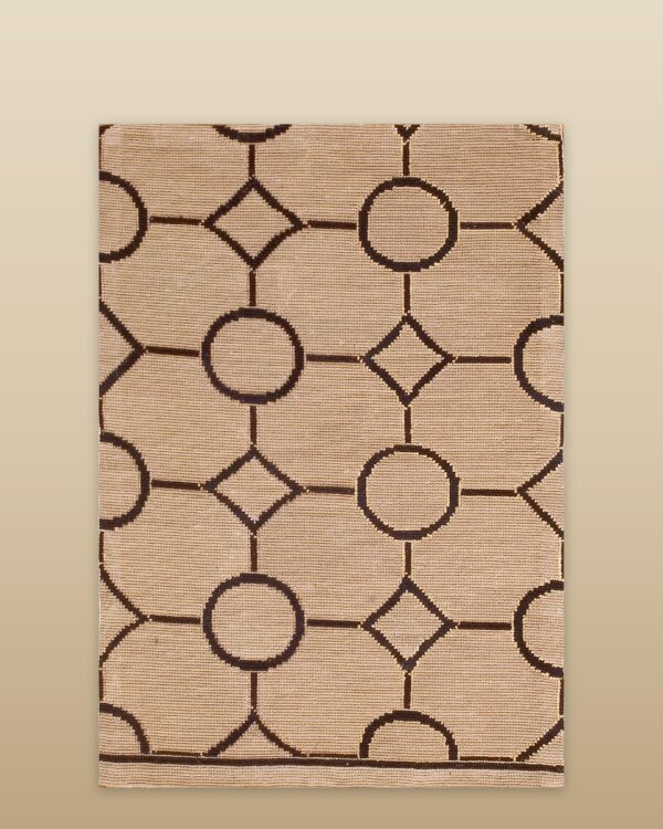 Contemporary needlepoint rug, design n2058 1 Contemporary american hooked rug, design n2058