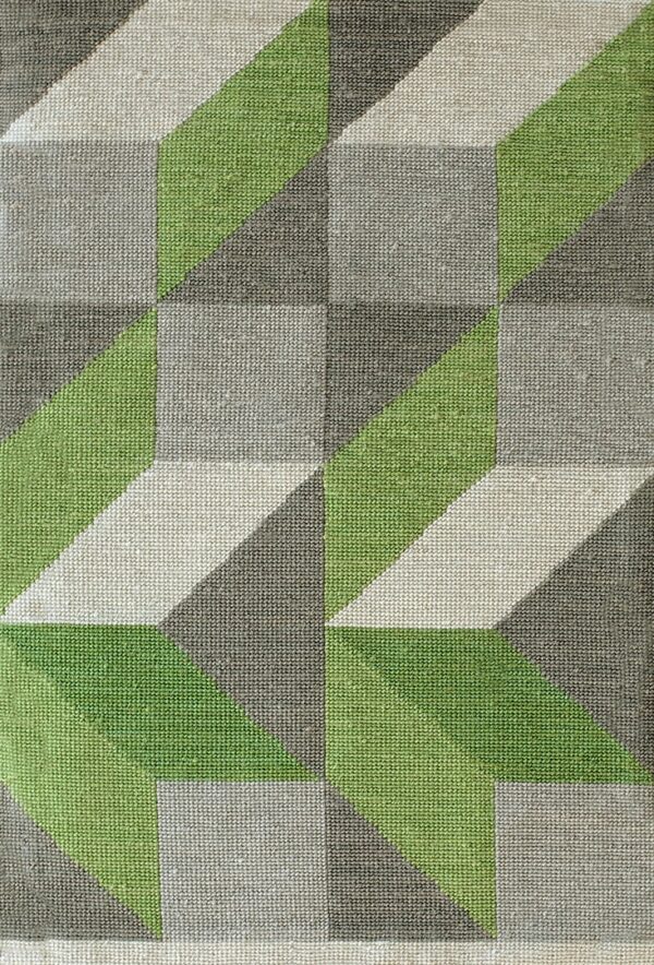 Contemporary needlepoint rug, design n2060b 1 Contemporary american hooked rug, design n2060b