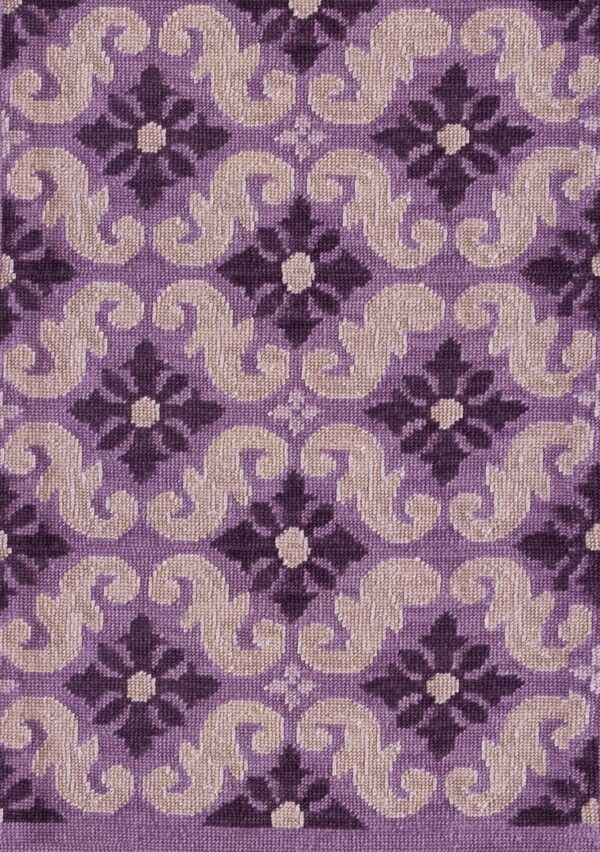 Contemporary needlepoint rug, design n2063a 1 Contemporary american hooked rug, design n2063a