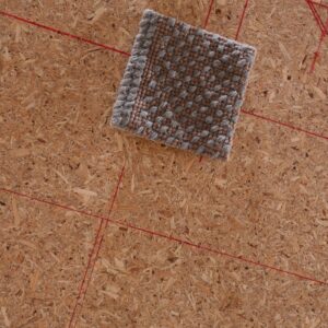 Contemporary American hooked rug, design N2069