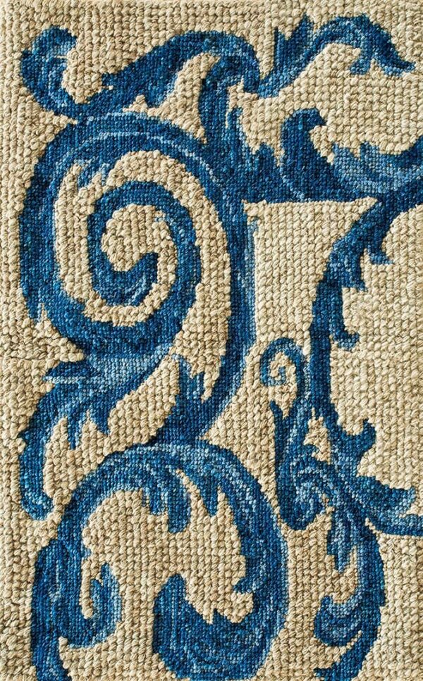 Contemporary american hooked rug, design n2076