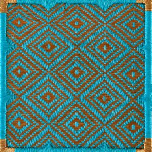 Contemporary American hooked rug, design PCM_006C