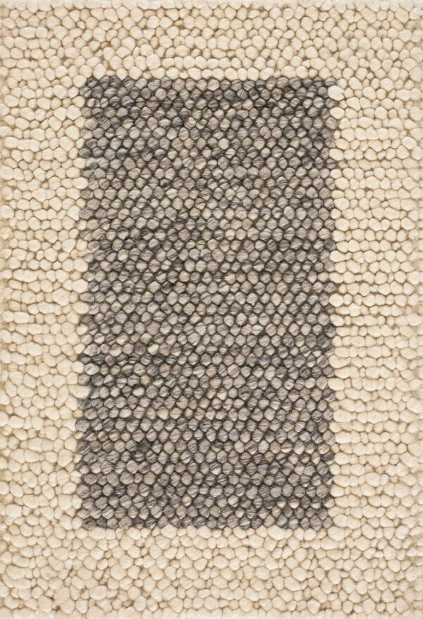 Contemporary pebble rug, design pebble_08b 1 Contemporary american hooked rug, design pebble_08b