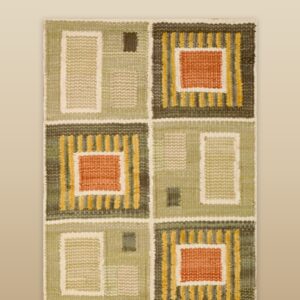 Contemporary American hooked rug, design R3002