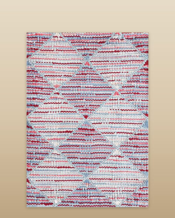 Contemporary american rag rug, design r3029e 1 Contemporary american hooked rug, design r3029e