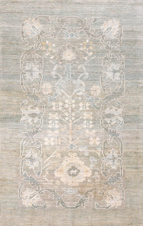 Contemporary sultanabad rug, design s53876 1 Contemporary american hooked rug, design s53876