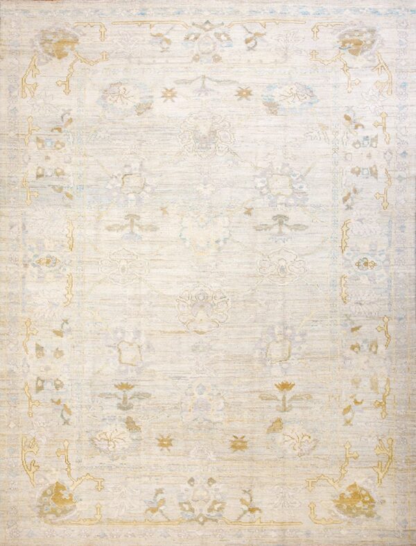 Contemporary sultanabad rug, design s53888 1 Contemporary american hooked rug, design s53888