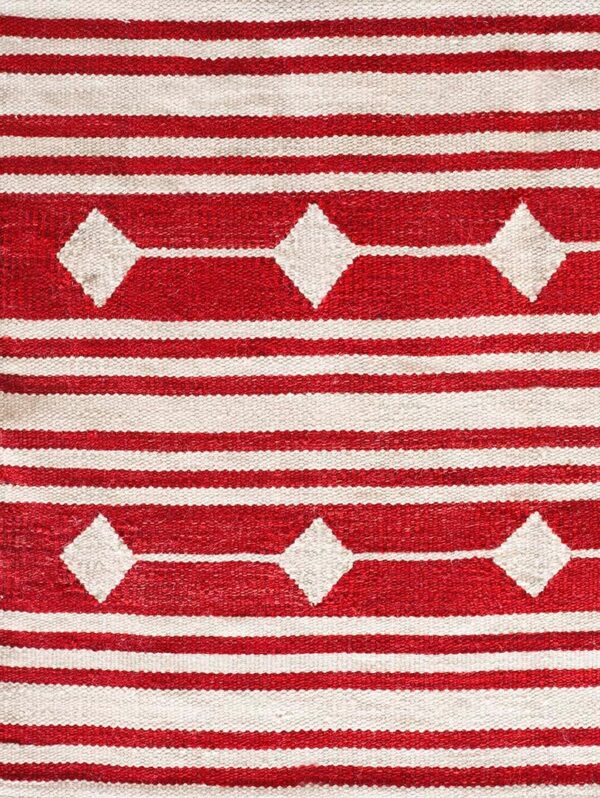 Contemporary swedish style flat weave rug, design sc_09 1 Contemporary american hooked rug, design sc_09