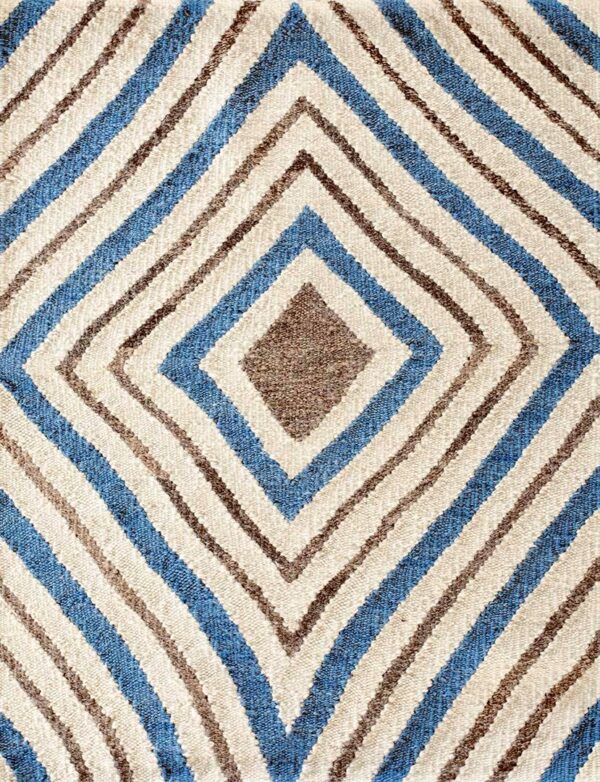 Contemporary swedish style flat weave rug, design sc_10b 1 Contemporary american hooked rug, design sc_10b