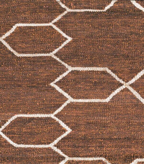 Contemporary swedish style flat weave rug, design sc_17 1 Contemporary american hooked rug, design sc_17