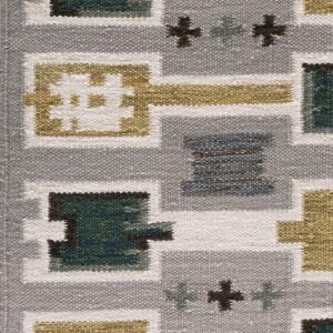 Contemporary American hooked rug, design SC_206A