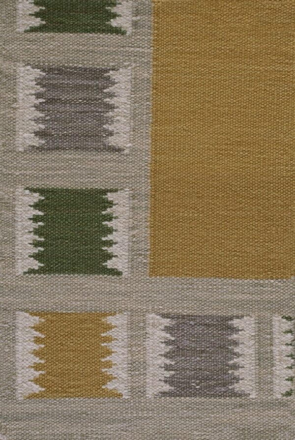 Contemporary swedish style flat weave rug, design sc_209a 1 Contemporary american hooked rug, design sc_209a