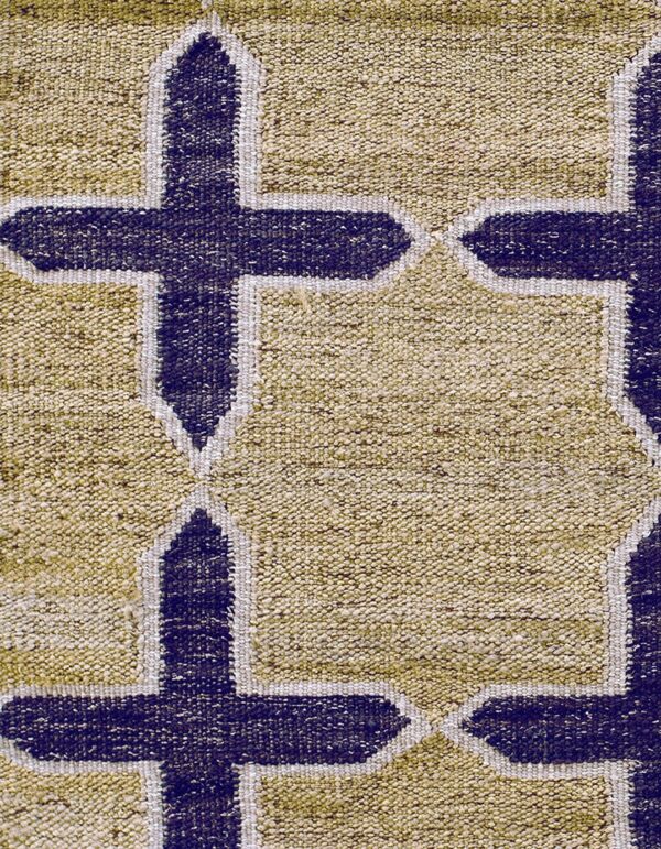 Contemporary swedish style flat weave rug, design sc_24 1 Contemporary american hooked rug, design sc_24