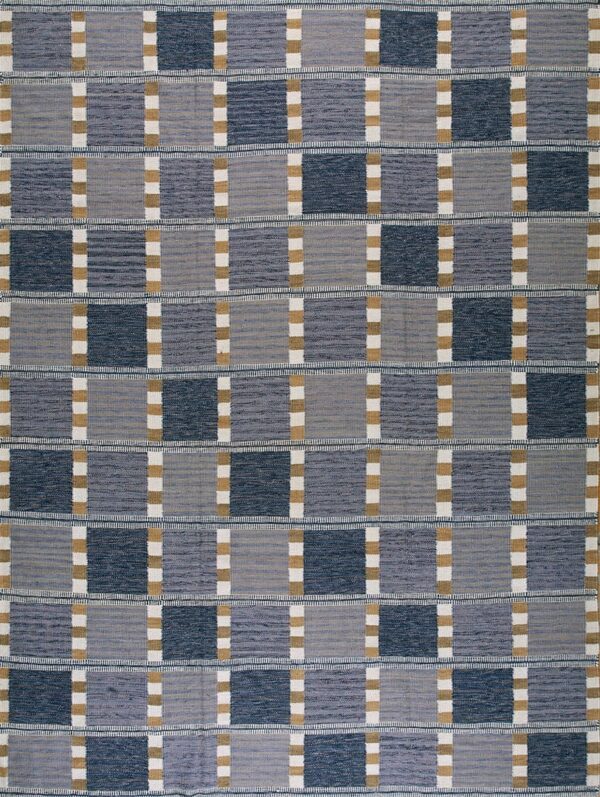 Contemporary swedish style flat weave rug, design sc_501j3 1 Contemporary american hooked rug, design sc_501j3