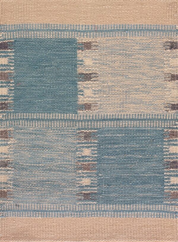 Contemporary american hooked rug, design sc_501m