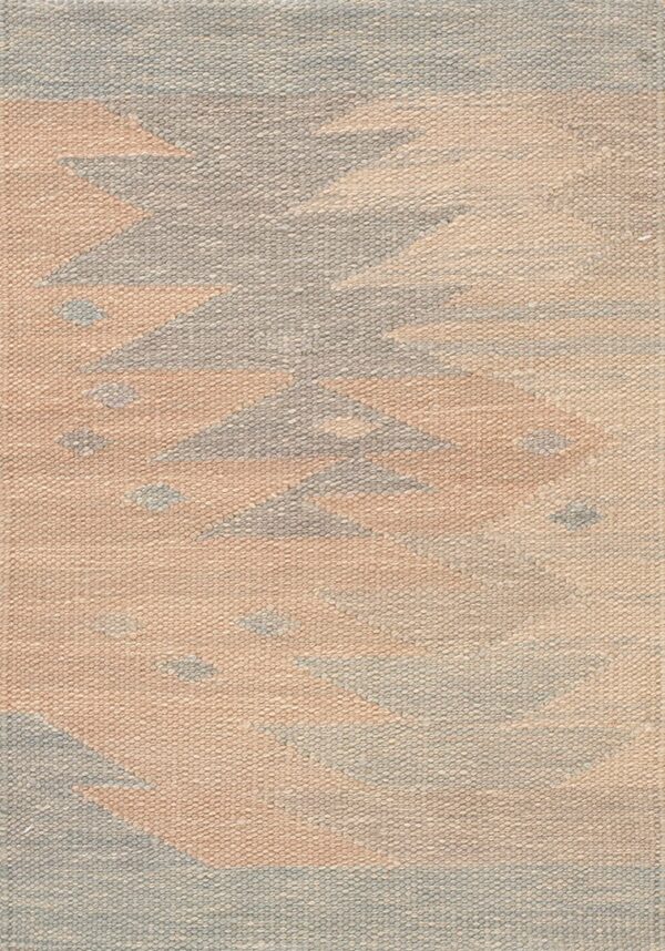 Contemporary swedish style flat weave rug, design sc_516b 1 Contemporary american hooked rug, design sc_516b