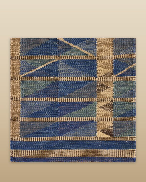 Contemporary swedish style flat weave rug, design sc_547b 1 Contemporary american hooked rug, design sc_547b