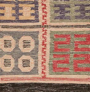 Contemporary American hooked rug, design SC_548