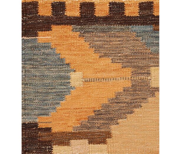 Contemporary swedish style flat weave rug, design sc_556 1 Contemporary american hooked rug, design sc_556