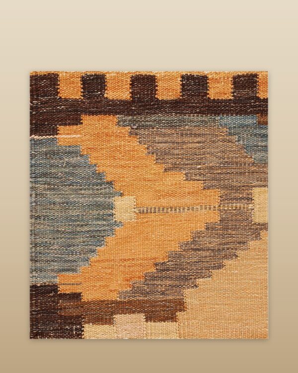 Contemporary swedish style flat weave rug, design sc_556 1 Contemporary american hooked rug, design sc_556