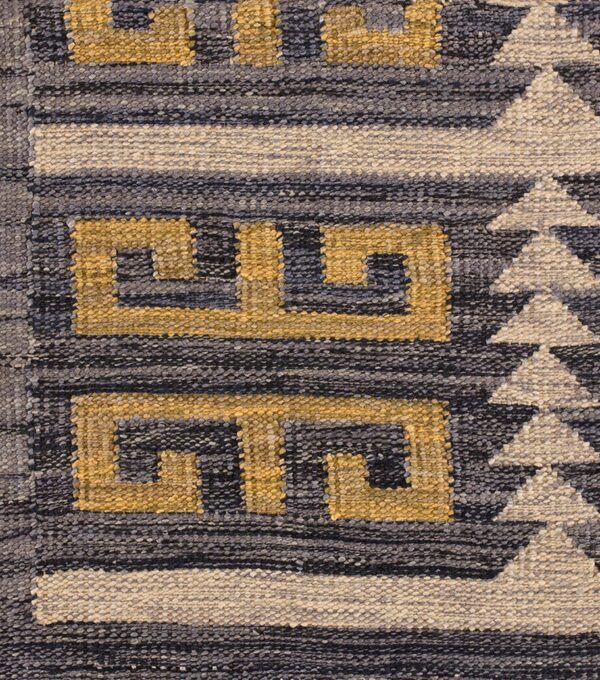 Contemporary swedish style flat weave rug, design sc_557 1 Contemporary american hooked rug, design sc_557
