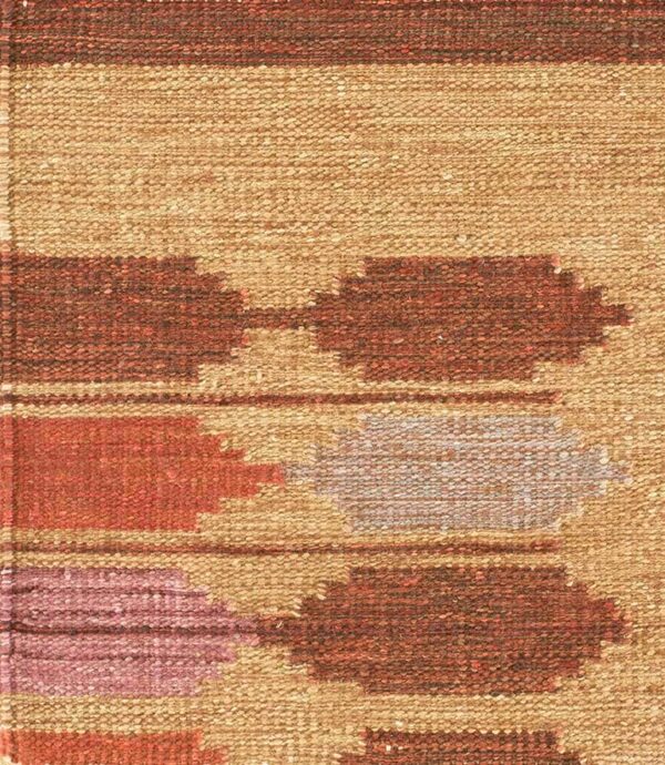 Contemporary swedish style flat weave rug, design sc_562 1 Contemporary american hooked rug, design sc_562