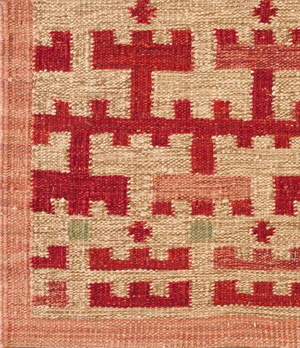 Contemporary swedish style flat weave rug, design sc_586a 1 Contemporary american hooked rug, design sc_586a