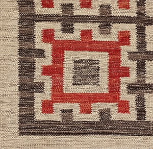 Contemporary American hooked rug, design SC_595
