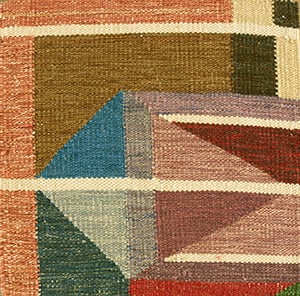Contemporary American hooked rug, design SC_606