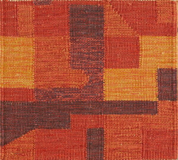 Contemporary swedish style flat weave rug, design sc_611 1 Contemporary american hooked rug, design sc_611