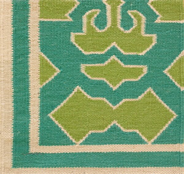 Contemporary swedish style flat weave rug, design sc_612 1 Contemporary american hooked rug, design sc_612
