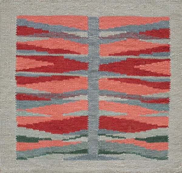 Contemporary swedish style flat weave rug, design sc_627 1 Contemporary american hooked rug, design sc_627