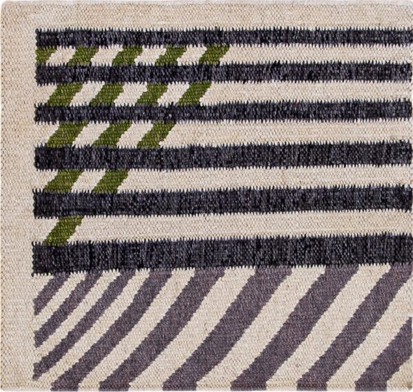 Contemporary swedish style flat weave rug, design sc_638b 1 Contemporary american hooked rug, design sc_638b