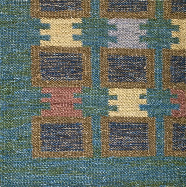 Contemporary swedish style flat weave rug, design sc_643 1 Contemporary american hooked rug, design sc_643