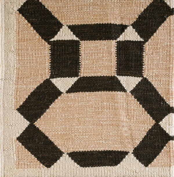 Contemporary swedish style flat weave rug, design sc_656 1 Contemporary american hooked rug, design sc_656