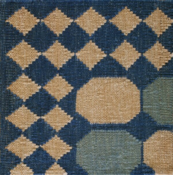 Contemporary swedish style flat weave rug, design sc_661 1 Contemporary american hooked rug, design sc_661