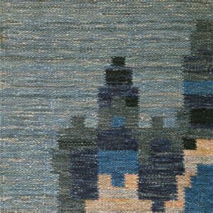 Contemporary American hooked rug, design SC_663