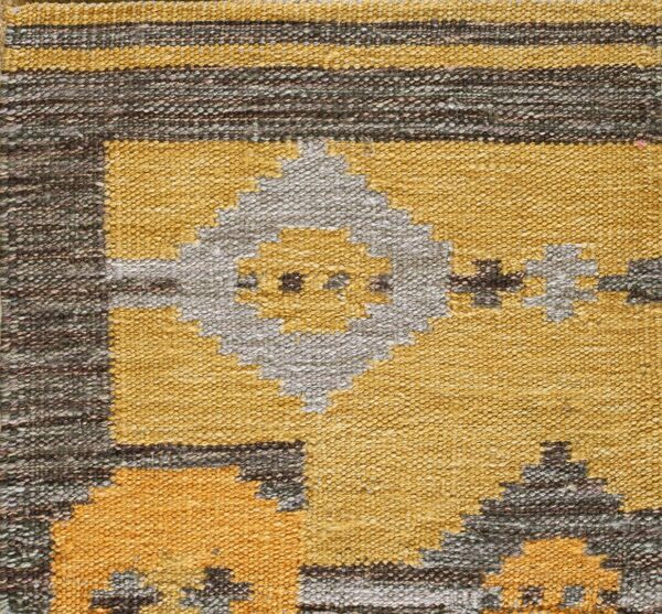 Contemporary swedish style flat weave rug, design sc_667 1 Contemporary american hooked rug, design sc_667