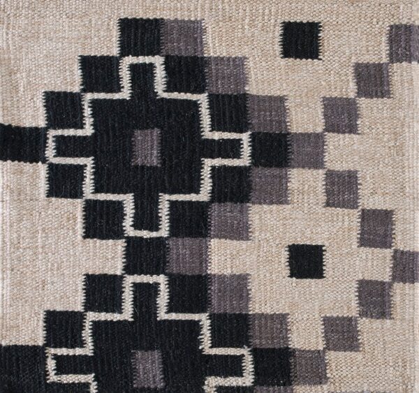 Contemporary swedish style flat weave rug, design sc_676 1 Contemporary american hooked rug, design sc_676